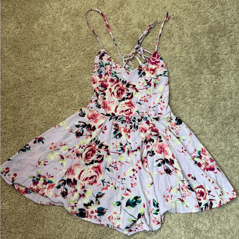 Floral Pink Kids Dress